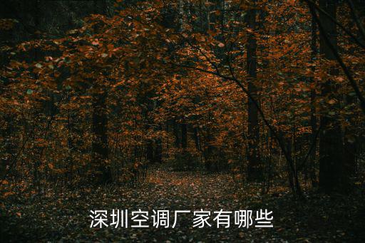 深圳空調廠家有哪些