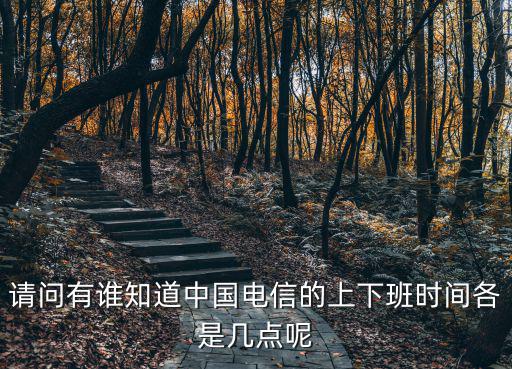 請問有誰知道中國電信的上下班時間各是幾點呢
