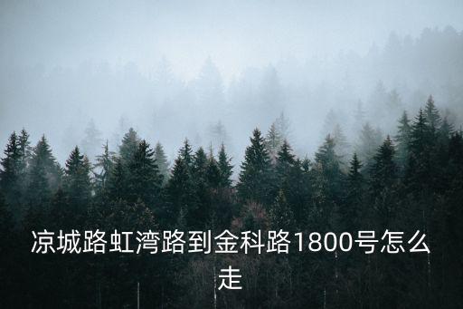 涼城路虹灣路到金科路1800號怎么走