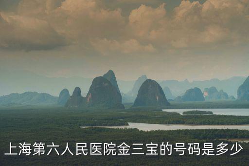 上海第六人民醫院金三寶的號碼是多少