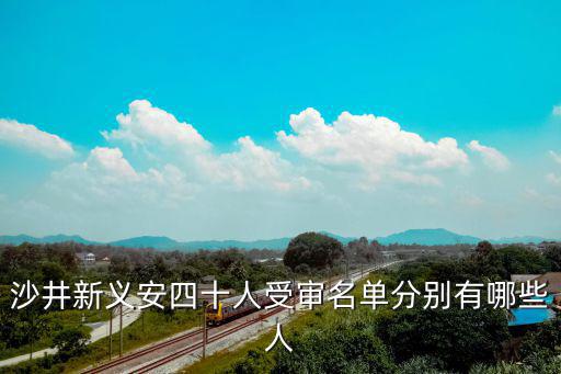 沙井新義安四十人受審名單分別有哪些人