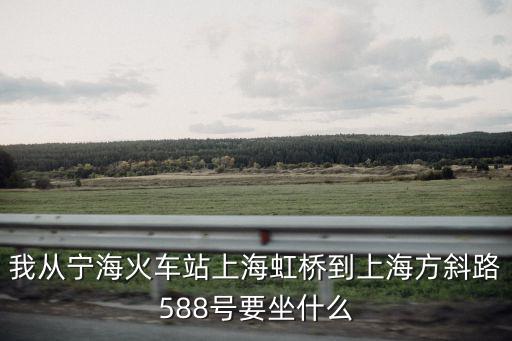 我從寧海火車(chē)站上海虹橋到上海方斜路588號(hào)要坐什么