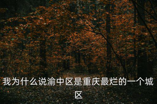 我為什么說渝中區(qū)是重慶最爛的一個城區(qū)
