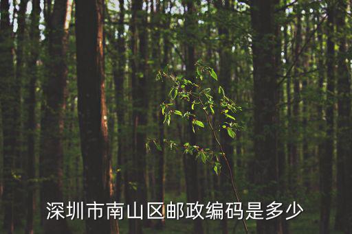 深圳南山郵政，廣東省深圳市南山區(qū)的郵編