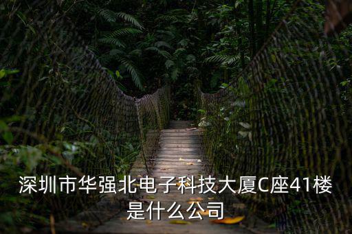 深圳市華強北電子科技大廈C座41樓是什么公司