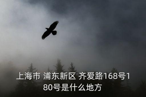 上海市 浦東新區(qū) 齊愛(ài)路168號(hào)180號(hào)是什么地方