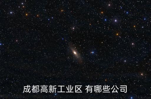 成都高新工業區 有哪些公司