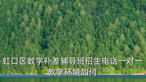虹口區數學補差輔導班招生電話一對一教學環境如何