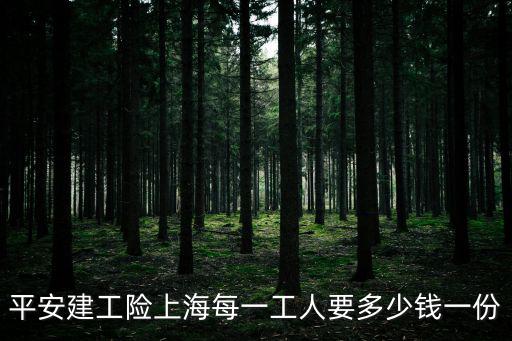 平安建工險(xiǎn)上海每一工人要多少錢一份