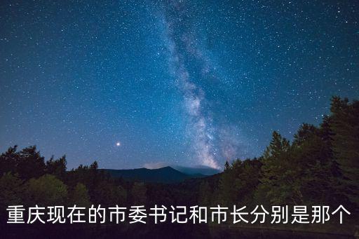 重慶市領(lǐng)導班子，重慶市長是誰