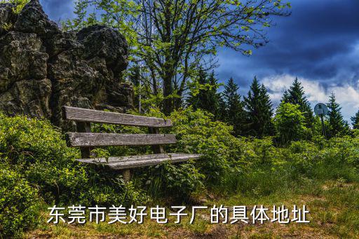 東莞市美好電子廠的具體地址