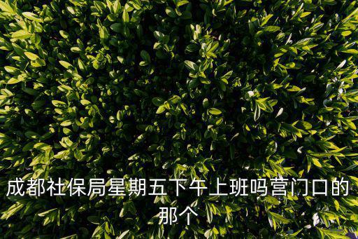 成都市社保局下午好久上班，請(qǐng)問成都市社保局幾號(hào)上班