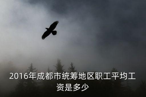 成都市統計局待遇，2016年成都市統籌地區職工平均工資是多少