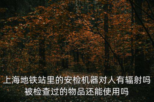 上海地鐵站里的安檢機器對人有輻射嗎被檢查過的物品還能使用嗎