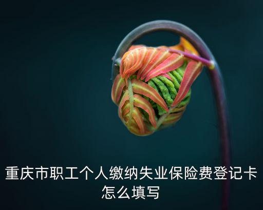 重慶市失業保險費登記卡，失業保險繳費登記卡是甚么模樣