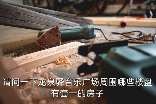 請問一下龍泉驛音樂廣場周圍哪些樓盤有套一的房子