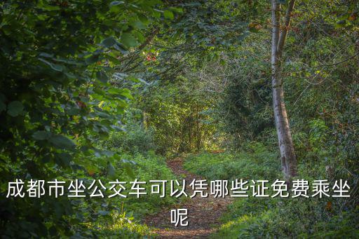 成都市坐公交車可以憑哪些證免費乘坐呢