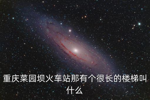 重慶菜園壩火車站那有個很長的樓梯叫什么
