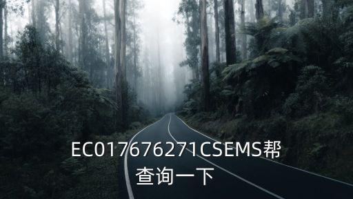EC017676271CSEMS幫查詢一下