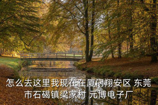 怎么去這里我現在在廈門翔安區 東莞市石碣鎮梁家村 元博電子廠