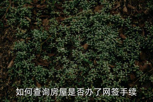廣州購房網簽查詢，購房網簽如何查詢