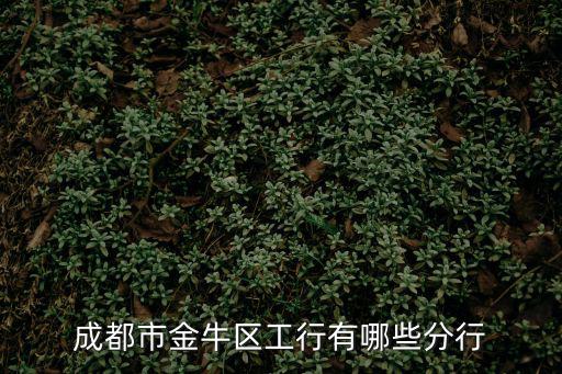 成都市金牛區工行有哪些分行