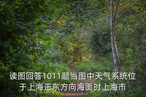 讀圖回答1011題當(dāng)圖中天氣系統(tǒng)位于上海正東方向海面時上海市