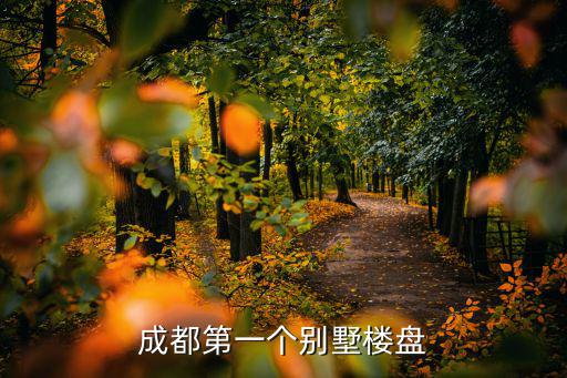 成都第一個別墅樓盤