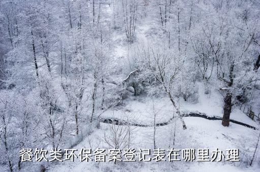 餐飲類環(huán)保備案登記表在哪里辦理