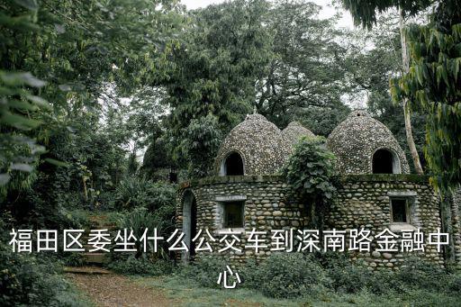 福田區委坐什么公交車到深南路金融中心