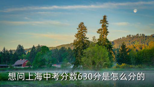 想問上海中考分?jǐn)?shù)630分是怎么分的