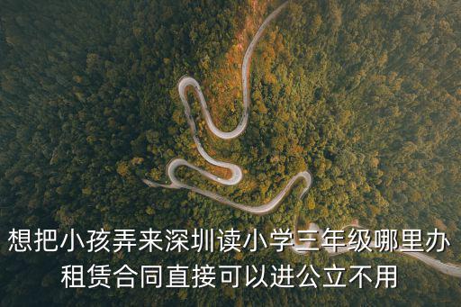 想把小孩弄來(lái)深圳讀小學(xué)三年級(jí)哪里辦租賃合同直接可以進(jìn)公立不用