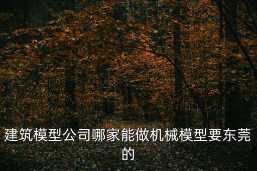 東莞創藝模型公司，東莞這邊有沒有制作比較大的展示模型廠家