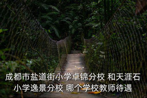 成都市鹽道街小學(xué)卓錦分校 和天涯石小學(xué)逸景分校 哪個(gè)學(xué)校教師待遇