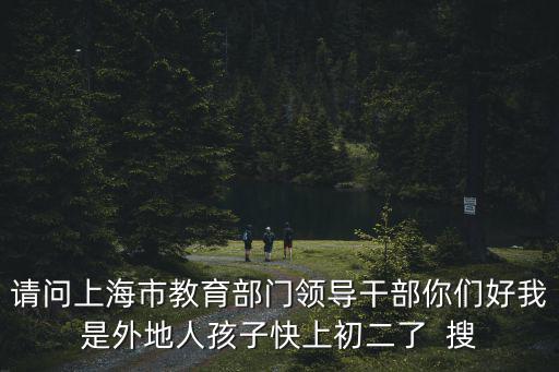 請問上海市教育部門領導干部你們好我是外地人孩子快上初二了  搜