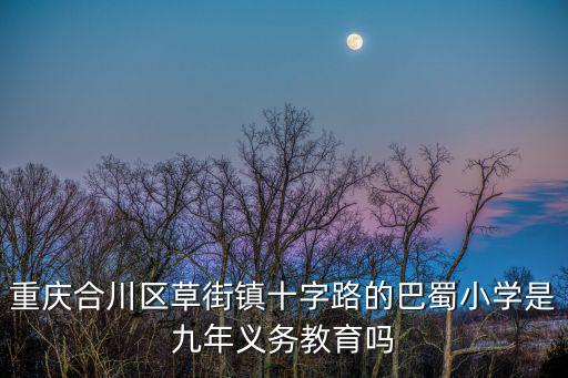 重慶合川區(qū)草街鎮(zhèn)十字路的巴蜀小學(xué)是九年義務(wù)教育嗎