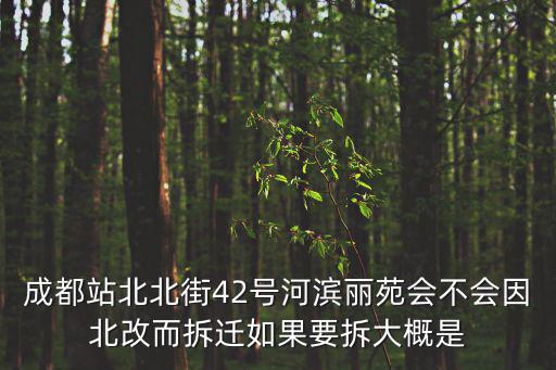 成都市東御河街拆遷改造網，成都站北北街42號河濱麗苑會不會因北改而拆遷如果要拆大概是