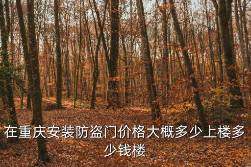 在重慶安裝防盜門價格大概多少上樓多少錢樓