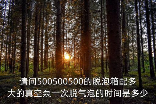 東莞真空脫泡箱，請問500500500的脫泡箱配多大的真空泵一次脫氣泡的時間是多少