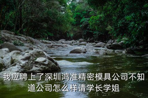 我應聘上了深圳鴻準精密模具公司不知道公司怎么樣請學長學姐