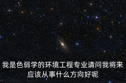 我是色弱學的環境工程專業請問我將來應該從事什么方向好呢