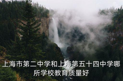 上海市第二中學和上海第五十四中學哪所學校教育質量好