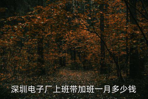 深圳電子廠上班帶加班一月多少錢(qián)