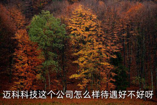 邁科科技這個公司怎么樣待遇好不好呀