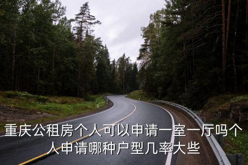 重慶公租房個人可以申請一室一廳嗎個人申請哪種戶型幾率大些