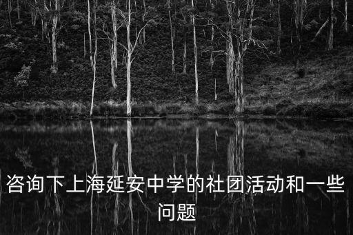 咨詢下上海延安中學的社團活動和一些問題