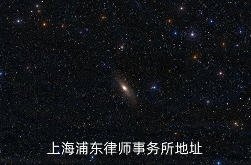 上海浦東律師事務(wù)所地址
