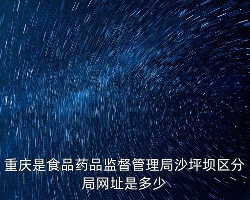 重慶是食品藥品監(jiān)督管理局沙坪壩區(qū)分局網(wǎng)址是多少