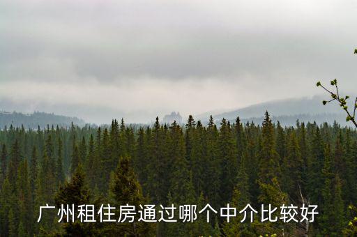 廣州租住房通過哪個中介比較好