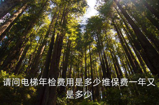 請(qǐng)問電梯年檢費(fèi)用是多少維保費(fèi)一年又是多少
